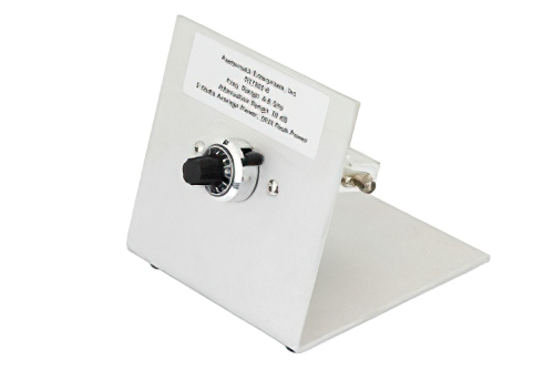 0 to 30 dB Rotary Continuously Variable Attenuator, SMA Female To SMA Female Rated To 5 Watts From 4 GHz To 8 GHz