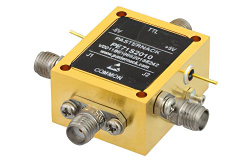 Absorptive SPDT PIN Diode Switch Operating From 70 MHz to 26.5 GHz Up to +27 dBm and SMA