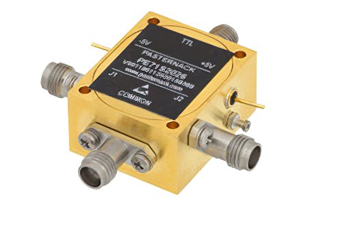 Absorptive SPDT PIN Diode Switch Operating From 100 MHz to 67 GHz Up to +27 dBm and 1.85mm