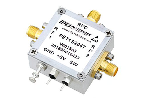 SPDT PIN Diode Switch Operating from 30 MHz to 530 MHz Up to 5 Watts (+37 dBm) and SMA