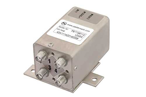 Transfer Electromechanical Relay Failsafe Switch, DC to 26.5 GHz, 20W, 12V Indicators, TTL, Diodes, SMA