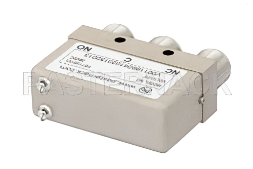 SPDT Electromechanical Relay Failsafe Switch, DC to 12.4 GHz, 50W, 28V, N