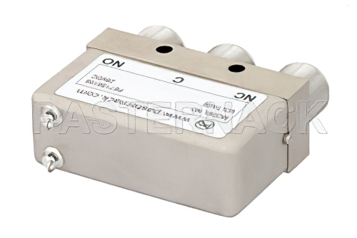 SPDT Electromechanical Relay Failsafe Switch, DC to 12.4 GHz, 160W, 28V, N