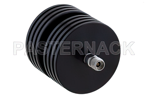 3 dB Fixed Attenuator, 2.92mm Male to 2.92mm Female Black Anodized Aluminum Heatsink Body Rated to 10 Watts Up to 40 GHz