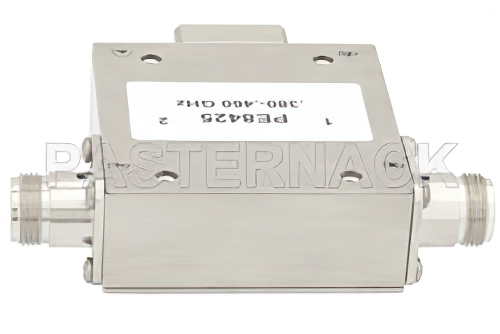 High Power Isolator With 20 dB Isolation From 380 MHz to 460 MHz, 100 Watts And N Female