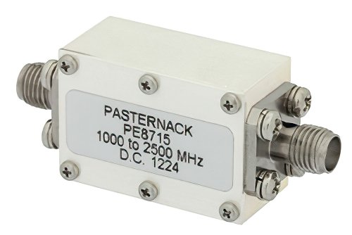 5 Section Highpass Filter With SMA Female Connectors Operating From 1 GHz to 2.5 GHz