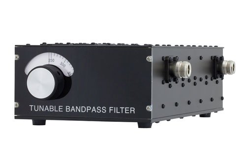 5 Section Tunable Band Pass Filter With N Female Connectors Operating From 250 MHz to 500 MHz With a 5% Bandwidth