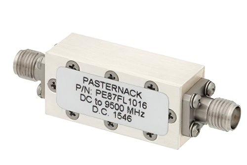 11 Section Lowpass Filter With SMA Female Connectors Operating From DC to 9.5 GHz
