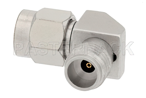2.4mm Female to 2.92mm Male Right Angle Adapter