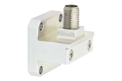 WR-42 Square Type Flange to 2.92mm Female Waveguide to Coax Adapter Operating from 18 GHz to 26.5 GHz