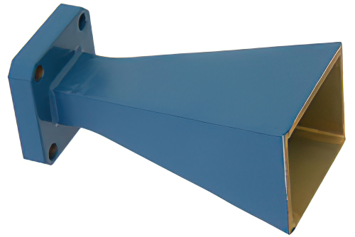 WR-34 Waveguide Standard Gain Horn Antenna Operating from 22 GHz to 33 GHz with a Nominal 15 dBi Gain with UG-1530/U Square Cover Flange