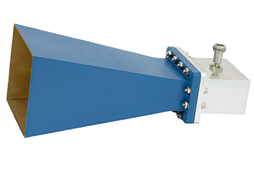 WR-284 Waveguide Standard Gain Horn Antenna Operating from 2.6 GHz to 3.95 GHz with a Nominal 10 dB Gain N Female Input