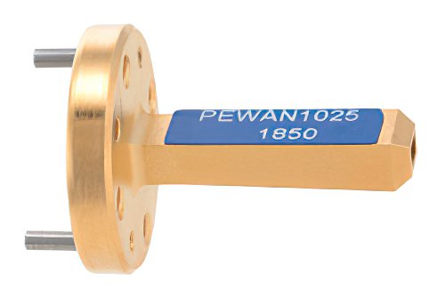 WR-6 Waveguide Standard Gain Horn Antenna Operating from 110 GHz to 170 GHz with a Nominal 10 dBi Gain with UG-387/U-Mod Round Cover Flange
