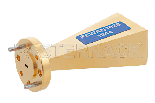 WR-6 Waveguide Standard Gain Horn Antenna Operating from 110 GHz to 170 GHz with a Nominal 25 dBi Gain with UG-387/U-Mod Round Cover Flange