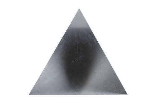 10 inch Edge Length, Trihedral Corner Reflector, ¼-20 Threaded Hole Mount, Aluminum Body, Gold Chem Film Finish