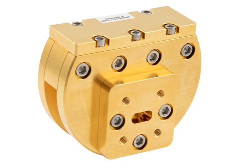 WR-28 Waveguide Sector Antenna Operating from 30 GHz to 40 GHz with a Nominal 0 dBi Gain with UG-599/U-Mod Square Cover Flange
