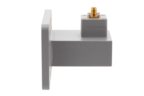 WR-187 UDR48 Flange to SMA Female Waveguide to Coax Adapter Operating from 3.94 GHz to 5.99 GHz