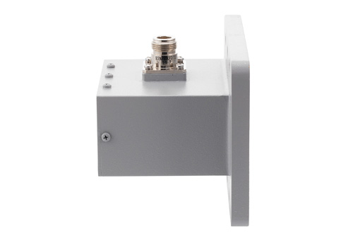 WR-340 UDR26 Flange to N Female Waveguide to Coax Adapter Operating from 2.17 GHz to 3.3 GHz