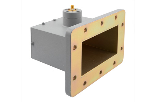 WR-430 UDR22 Flange to SMA Female Waveguide to Coax Adapter Operating from 1.72 GHz to 2.61 GHz in Aluminum