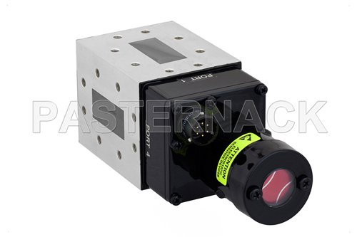 WR-137 Waveguide Electromechanical Relay SPDT Latching Switch, C Band 8.2 GHz Max Frequency, 12,000 Watts, CPR-137F Flange