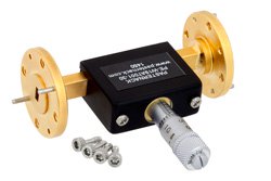 0 to 30 dB Waveguide Continuously Variable Attenuator, WR-19, From 40 GHz To 60 GHz, UG383/U-Mod Flange