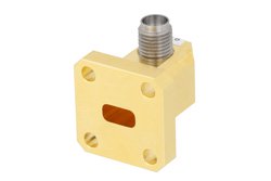 WR-28 With UG-599/U Flange to 2.92mm Female Waveguide to Coax Adapter Operating From 26.5 GHz to 40 GHz Ka Band