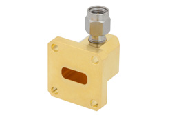 WR-42 With UG595/U Flange to 2.92mm Male Waveguide to Coax Adapter Operating From 18 GHz to 26.5 GHz Ka Band