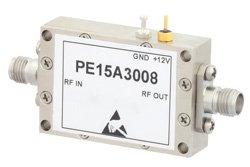 23 dBm P1dB 500 MHz to 18 GHz Medium Power Broadband Amplifier 27 dB Gain 35 dBm IP3 SMA