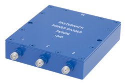 50 Ohm 3 Way SMA Wilkinson Power Divider From 690 MHz to 2.7 GHz Rated at 10 Watts