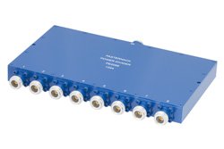 50 Ohm 8 Way N Wilkinson Power Divider From 690 MHz to 2.7 GHz Rated at 10 Watts
