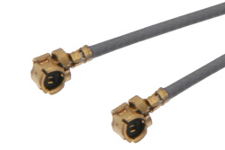 UMCX Plug to UMCX Plug Cable 12 Inch Length Using 1.13mm Coax