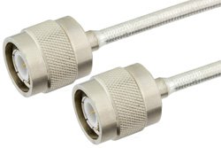 TNC Male to TNC Male Precision Cable Using PE-SR402FL Coax, RoHS