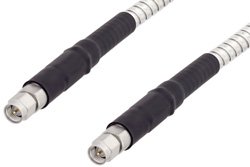 SMA Male to SMA Male Low Loss Cable 100 cm Length Using PE-P142LL Coax, RoHS