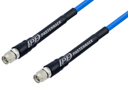 SMA Male to SMA Male Ultra Flexible Test Cable 150 cm Length Using PE-P142FLX Coax, RoHS