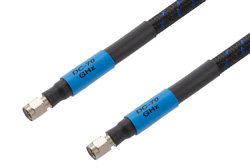 1.85mm Male to 1.85mm Male Precision Cable Using High Flex VNA Test Coax, RoHS