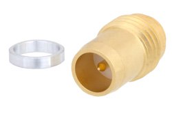 BMA Plug Slide-On Hermetically Sealed Thread-In Mount, Gold Plated