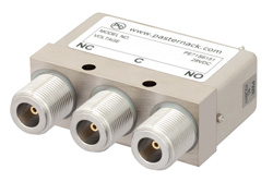 SPDT Electromechanical Relay Switch DC to 12.4 GHz, N, 50 Watts, 28V Control with Failsafe