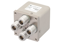 Transfer Electromechanical Relay Switch DC to 12.4 GHz, N, 50 Watts, 28V Control with Failsafe