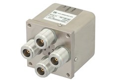 Transfer Electromechanical Relay Switch DC to 12.4 GHz, N, 50 Watts, 12V Control with Indicators, Failsafe