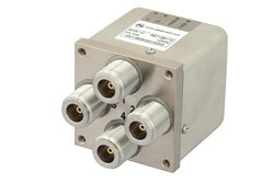 Transfer Electromechanical Relay Switch DC to 12.4 GHz, N, 50 Watts, 12V Control with Indicators, Latching, TTL