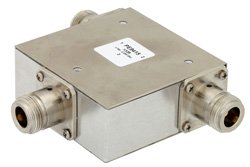 50 Ohm N Circulator Operating From 1.7 GHz to 2.2 GHz And 10 Watts With 18 dB Isolation