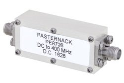 Bandpass Filter With SMA Female Connectors Operating From 3300 MHz To 3700 MHz With a 400 MHz Passband