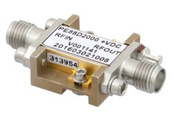 Frequency Divider, Divide by 2 Prescaler Module, 500 MHz to 18 GHz, Field Replaceable SMA
