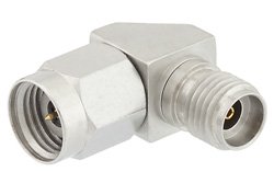 2.4mm Male to 2.92mm Female Right Angle Adapter