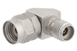 1.85mm Male to 2.92mm Female Right Angle Adapter