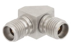2.92mm Female to 3.5mm Female Right Angle Adapter