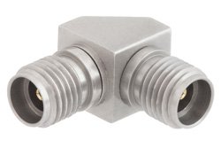3.5mm Female to 3.5mm Female Right Angle Adapter