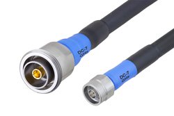 Handheld RF Analyzer Rugged Phase Stable Cable N Male to 7/16 DIN Female Cable 144 Inch Length Using PE-FF430 Coax, RoHS