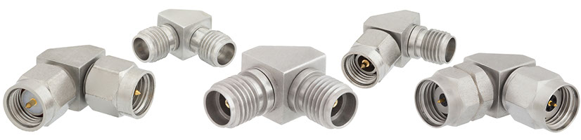 1.85mm, 2.4mm, 2.92mm and 3.5mm Right Angle Adapters