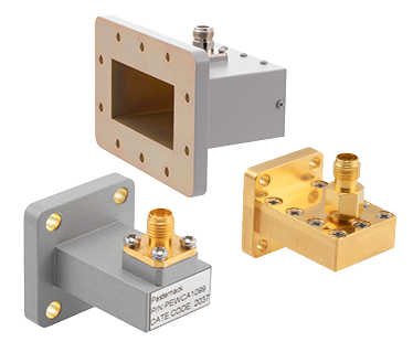 Waveguide-to-Coax Adapters with European-Style Flanges